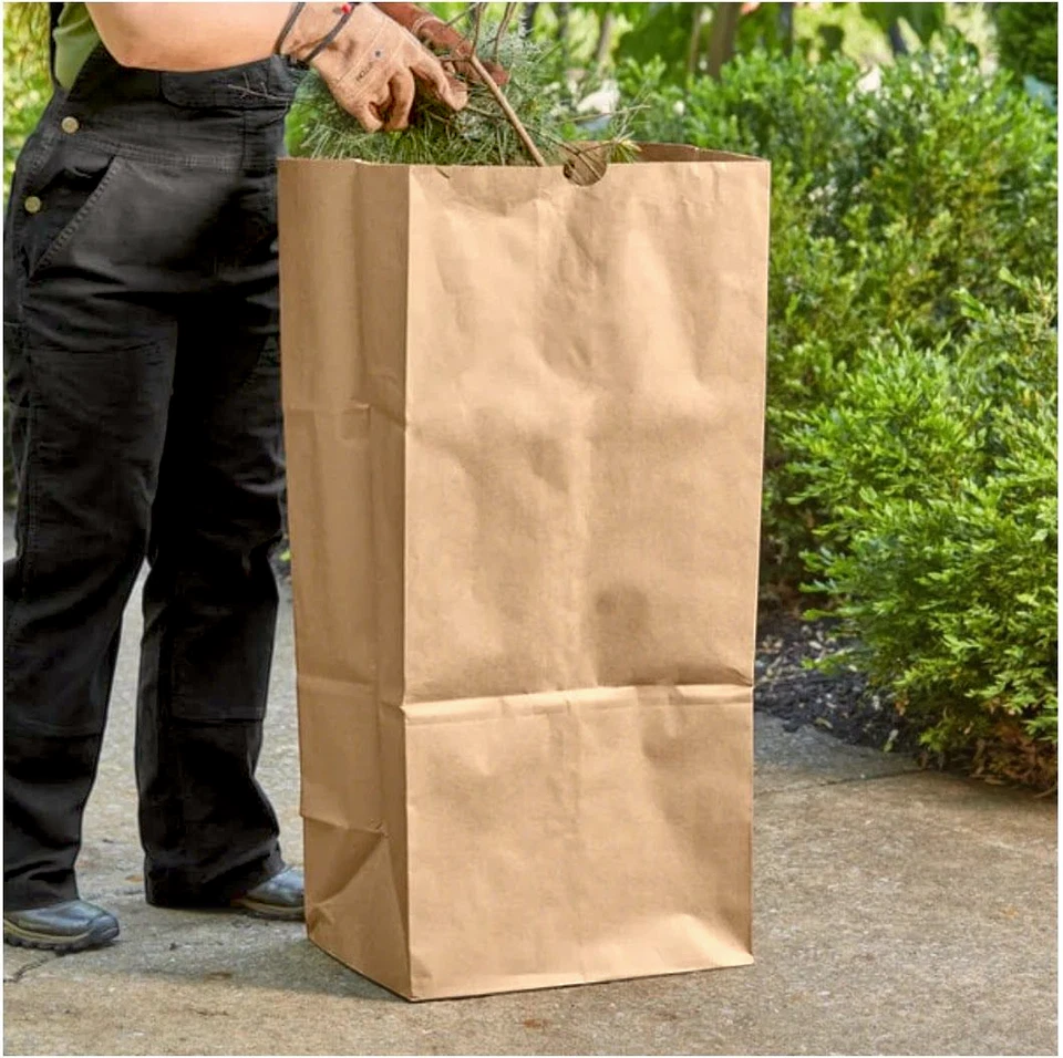 Leaf Yard Abfall Recycling große selbststehende Wachspapiertüte, Stck 5, 25 oder 50 - Bild 2 von 3