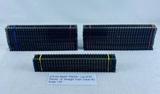 ATLAS SNAP TRACK - Lot of 50 Pieces - 9" Straight Train Track HO Scale 1:87