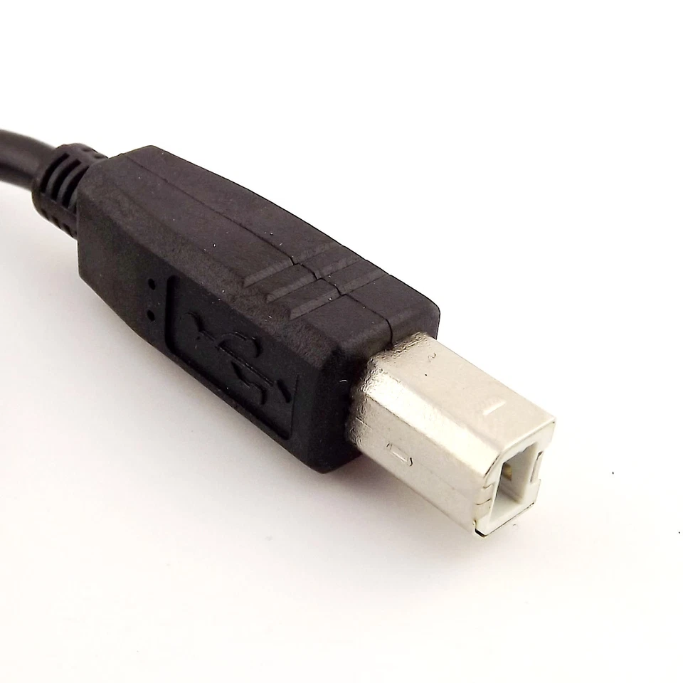 5x USB 2.0 A Female Panel Mount Socket to USB 2.0 B Male Printer Cable Cord 1FT - Image 4 of 4