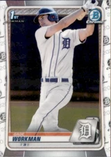2020 BOWMAN DRAFT CHROME 1ST DETROIT TIGERS - GAGE WORKMAN #BD-33