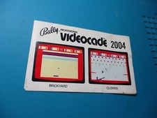 Bally Astrocade Videocade Brickyard/Clowns Blister Pack Manual - Free shipping image