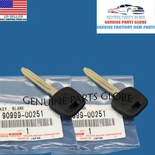 NEW GENUINE TOYOTA FJ CRUISER TACOMA UNCUT NON CHIP BLANK KEY SET 2X 90999-00251