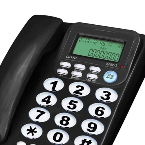 Corded Landline Phone with Caller Identity Display Efficiency Communication - Zdjęcie 6 z 8