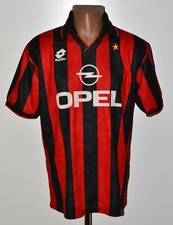AC MILANO ITALIA 1994/1995 HOME FOOTBALL SHIRT MAGLIA LOTTO TAGLIA M/L ADULTO