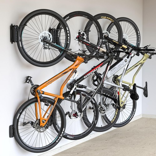 monTEK Swivel Bike Wall Mount, Bike Hangers for Garage, Wall Mount Bike