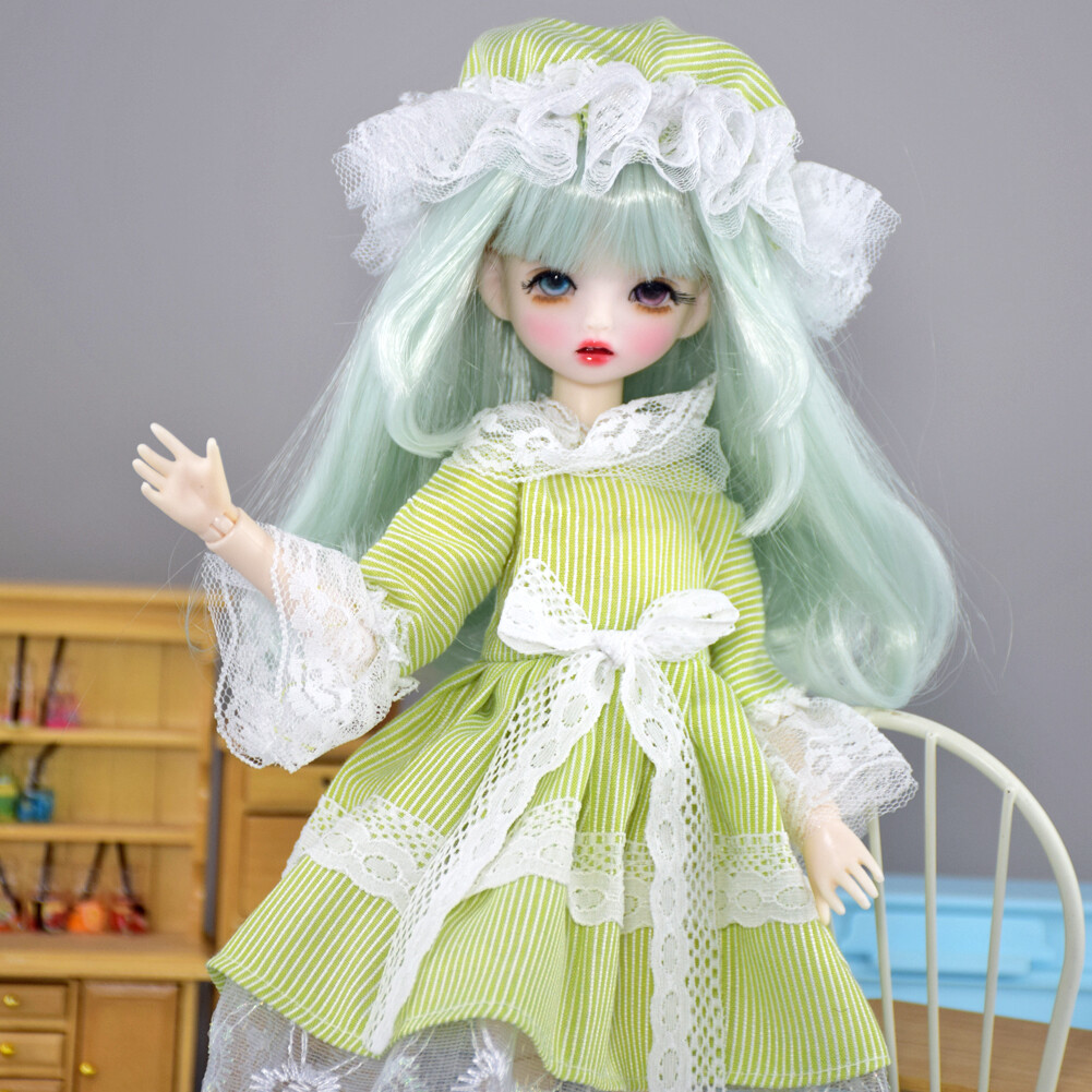 1/6 BJD Doll Toy 30cm Girl Doll Two color Eyes Face Makeup and Dress  Outfits Set | eBay