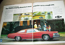 1974 Chevy Impala Custom Coupe Mag 2-page Car Ad 1974 Chevy Impala Custom Coupe Mag 2-page Car Ad