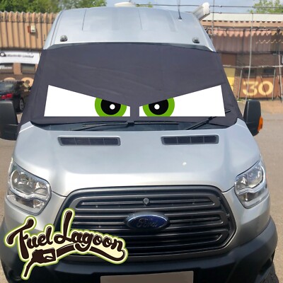 Ford Transit Scheibenabdeckung MK8 2015+ Verdunkelungsrollo Wasserdicht Frostgrüne Augen
