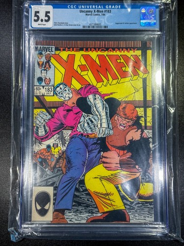 ❌UNCANNY X-MEN #183❌CGC 5.5 FN❌Claremont-Colossus vs. Juggernaut❌FREE SHIPPING❌
