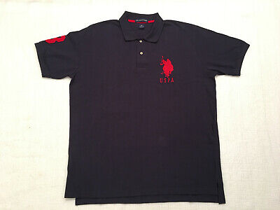 U.S. Polo Assn. Men's Navy Blue & Red Big Pony No. 3 S/S U.S. Polo Assn. Men's Navy Blue & Red Big Pony No. 3 S/S