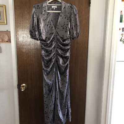 how to wear scarf with maxi dress Tropical Satin Scarf Tie Halter Maxi Dress Birds of Paradise / 14