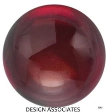RED GARNET 6 MM ROUND CUT CABOCHON 4 PIECE SET ALL NATURAL