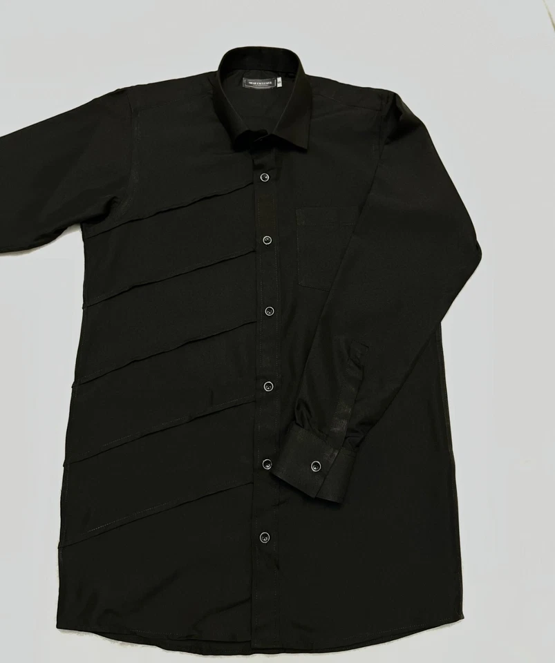 Stylish Long Sleeve Casual Business Shirt Exclusive Black Shirt - Image 3 of 4
