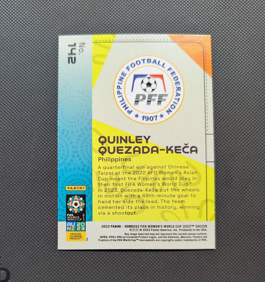 2023 Panini Donruss FIFA Women's World Cup - Quinley Quezada-Keca #142 RC - Image 2 of 2