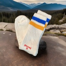 Vintage Spalding 18  Length Crew Socks
