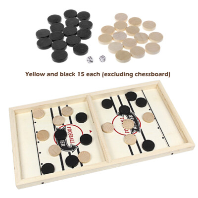 30pcs Wooden Draughts Checkers Backgammon Chess Pieces with 2 Dice (2.4CM)
