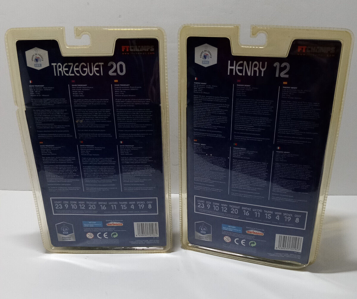 NEW Lot 2 FT Champs HENRY + TREZEGUET Figures 6