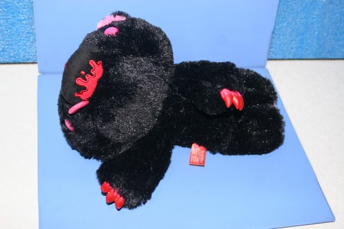 Chack Gloomy Bear Black Coquettish Pink Plush Doll UKG003 Uta Kuji Karaoke Licky - Picture 4 of 11
