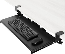 VIVO MOUNT-KB05E Keyboard Slider Tray - Black NEW Complete Under Desk Mount - G