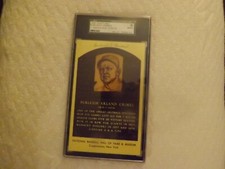 Burleigh Grimes Hall Of Fame Plaque Postcard Autographed Card