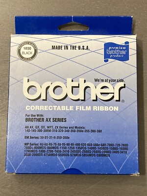Brother Correctable Film Typewriter Ribbon 1030 Black NEW | eBay