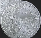 1 oz silver Hero’s  Journey BU .999 Pure Fine COA Silver Shield Spartan 300 SSG