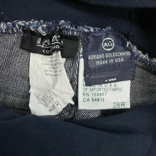 A Pea in the Pod Maternity Jeans Dark Wash Denim Skinny Stretch Size 26 R - Picture 3 of 5