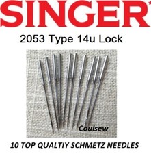 10 Overlocker Needles Schmetz Size 90/14 fits SINGER 2053 TYPE 14U ULTRALOCK