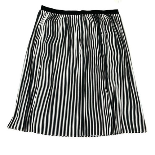 NWT Eileen Fisher Pleated Ombré Skirt size Large in Black/White - Picture 8 of 8
