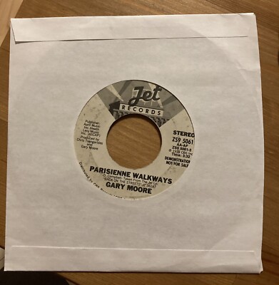 Gary Moore  PARISIENNE WALKWAYS (RARE BLUES PROMO 45) #5061 