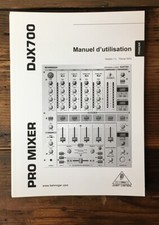 Behringer Pro Mixer DJX700 Mixer Manuale utente/proprietario FRANCESE *Originale*