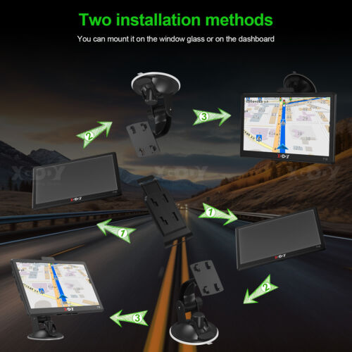 XGODY 7' GPS Navigation for Car Truck Navigator Free American Map Speedcam FM - Picture 11 of 13
