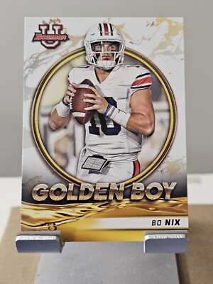 2022 Bowman U Bo Nix Golden Boy Insert Card # GB-7