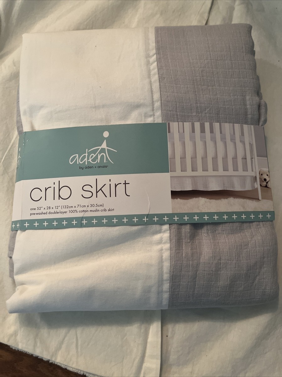 Cotton Muslin Aden And Anais Crib Skirt Aden Anais Tailored Fit
