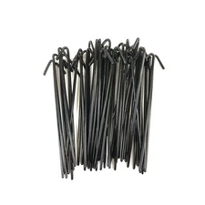 Black Aluminum Chain Link Fence Ties, 11GA, 6-1/2" (50-Pack)