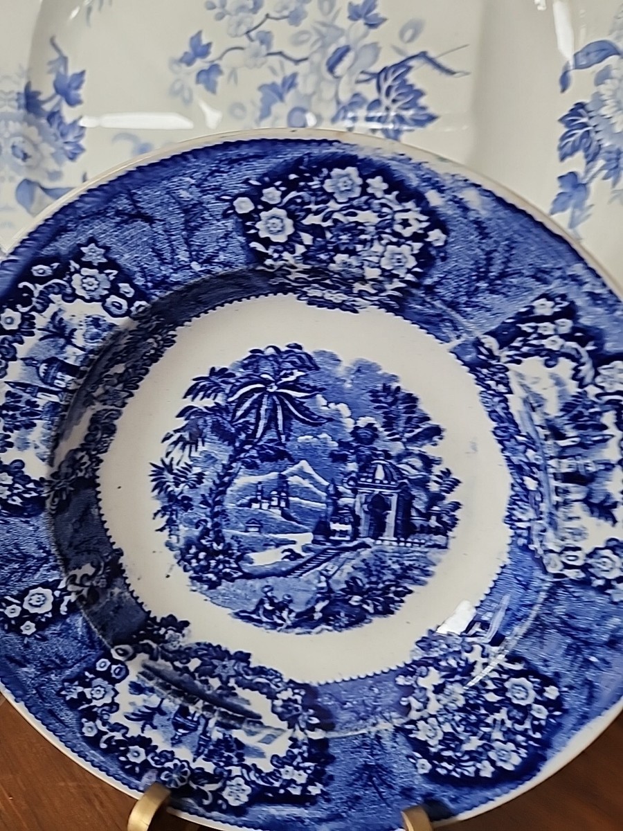 19th Century Petrus Regout & Co ORIENTAL BLUE Transferware 9