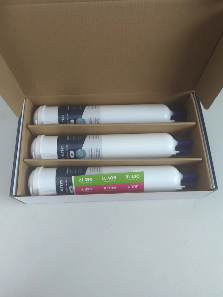 3 Replacement Filters Coach CF3 D3 Refrigerator Whirlpool brand new - Image 3 of 4