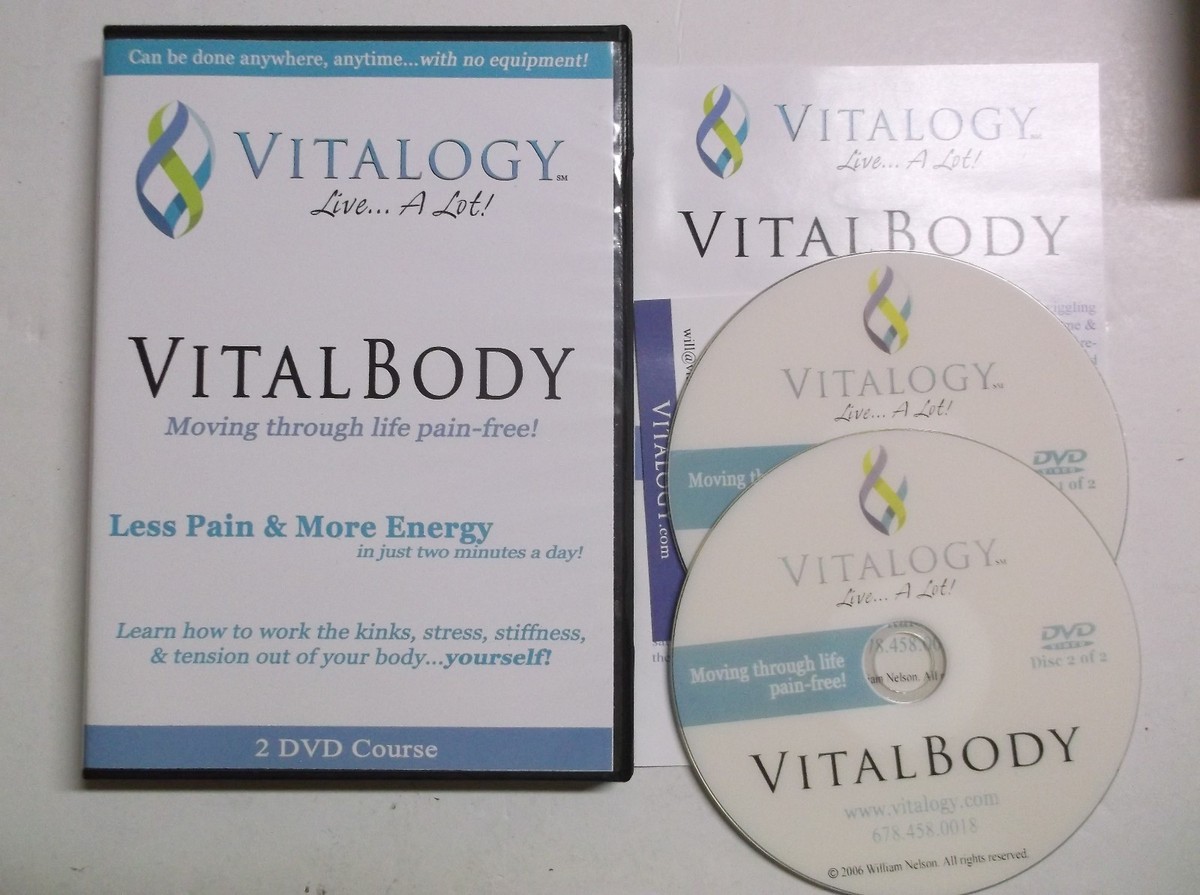 Vitalogy Vital Body DVD 2 Disc Course Set - Less Pain & More 