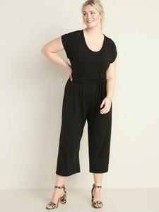 navy plus size jumpsuit