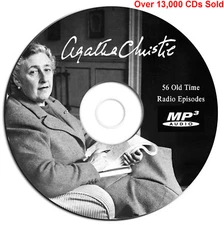 56 Agatha Christie OTR Old Time Radio Show Episodes-Mystery-Audio Book MP3 on CD