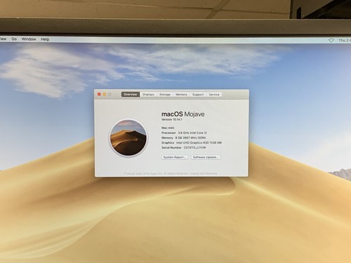 Apple Mac Mini A1993 Intel Core i3 3.6 Ghz | 128GB SSD, 8GB RAM, Mojave | #D50 - Afbeelding 8 van 10