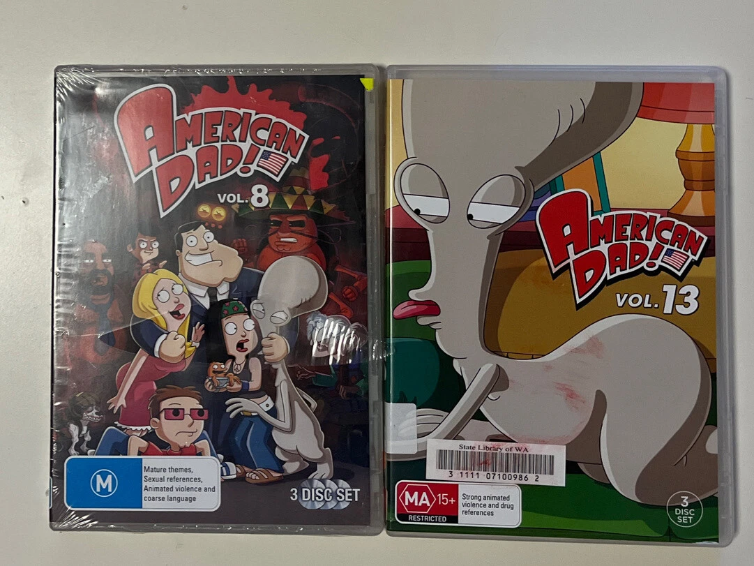 American Dad Season 1 2 4 8 10 13 DVD PAL R4 Animated Tv