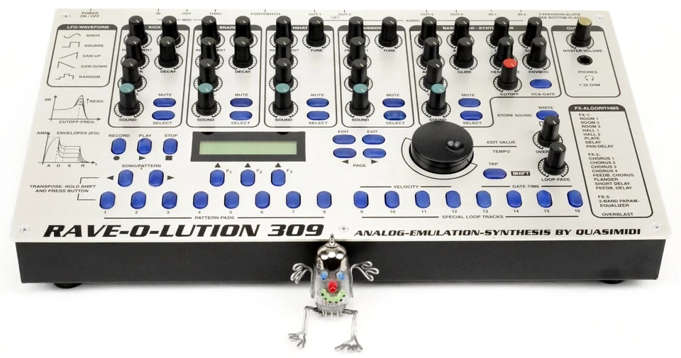 Quasimidi Rave-O-Lution 309 Synthesizer + Top Zustand + Garantie - Bild 2 von 4