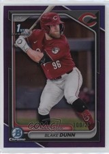 2024 Bowman Chrome Prospects Purple Refractor 100/250 Blake Dunn #BCP-187 0c6