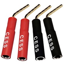 CNCESS CESS-219 4mm Banana Female Jack to 2mm Screw Type Bend PIN, Black