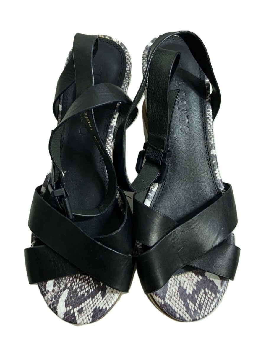 Staccato Python Pattern Thick Sole Sandals 24Cm B… - image 7