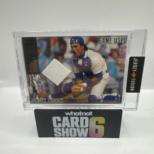 🔥⚾️2022 Mike Piazza Jersey Fusion NY METS & LA Dodgers Game Used JERSEY Swatch