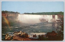 Vintage Niagara Falls American Falls Rainbow Canada Chrome Postcard