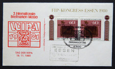 Österreich 1980: Sonderbrief "Österreich-Tag der WIPA 16.11.1980" in Essen,