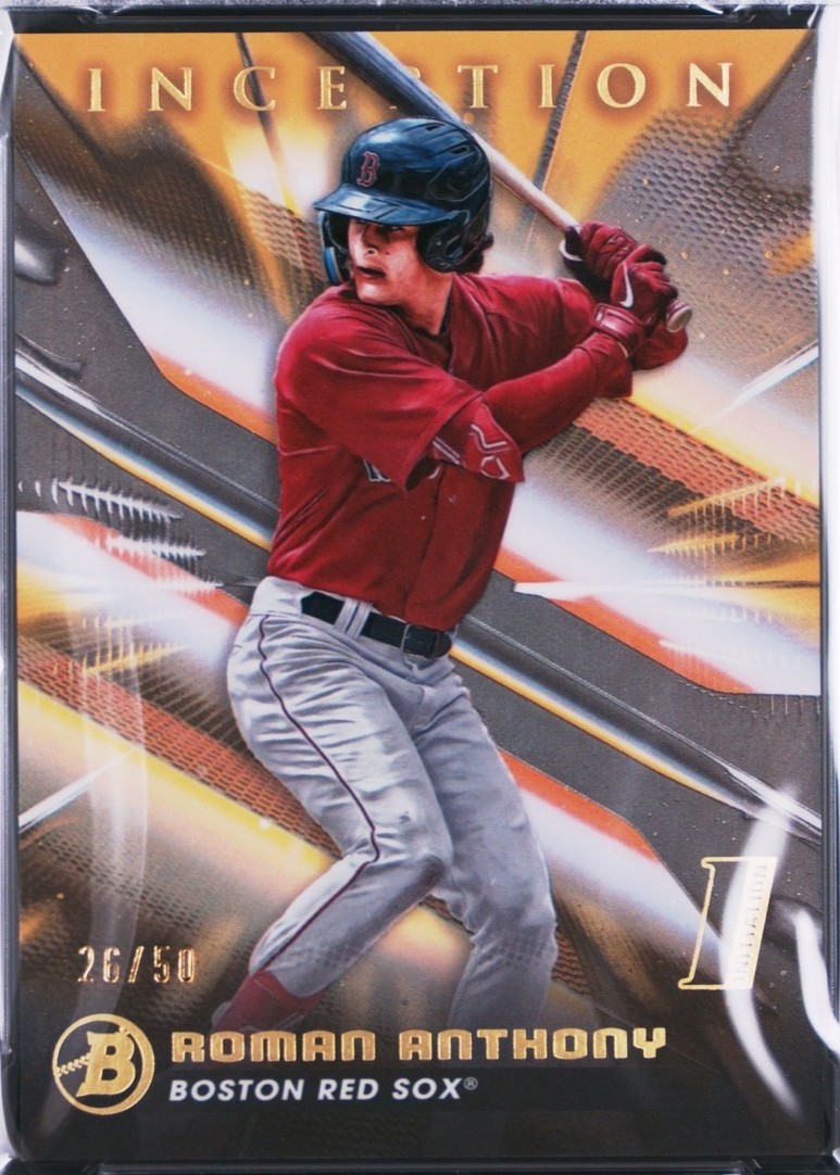 2023 Bowman Inception - Roman Anthony #71 Gold Foil Electricity /50 (RC ...